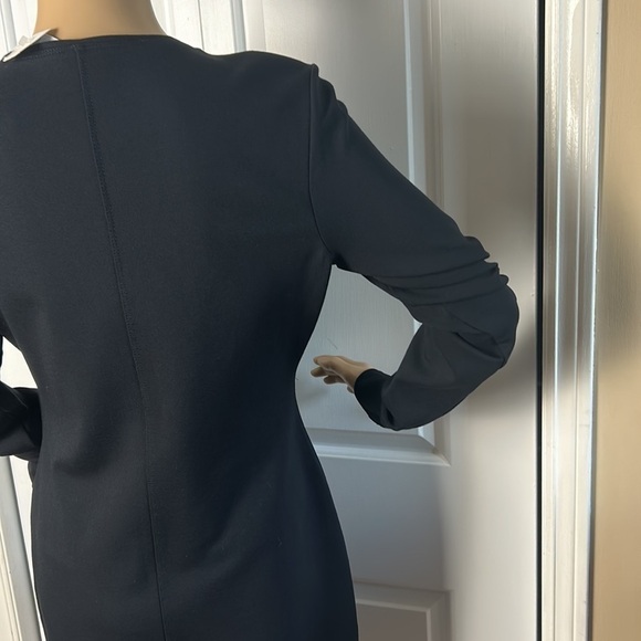 LOLE dress Size SM Black midi quarter front zip empire waist ,cotton lyocell - Picture 8 of 12